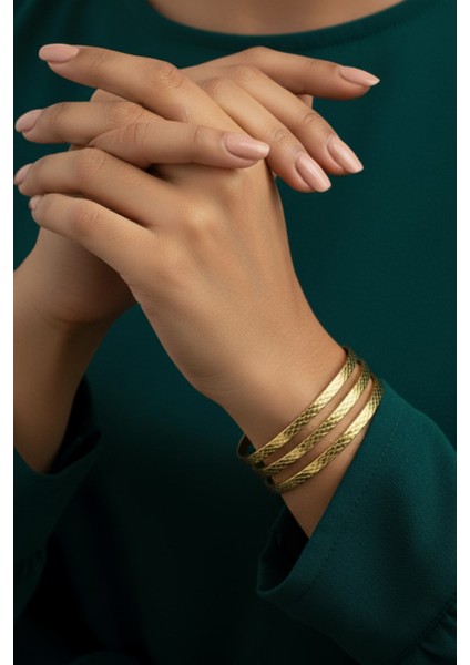 Paslanmaz Çelik 3'lü Çelik Ajda Bilezik Ajdblzk-02 fiyatları