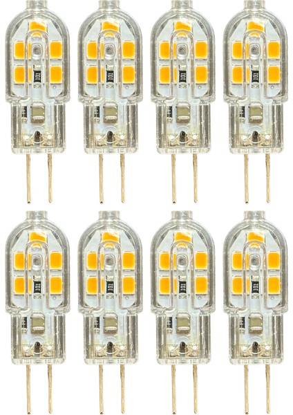 (8 adet) OSAKA 2W Sarı Işık (3000K) G4 Duylu LED Kapsül Ampul