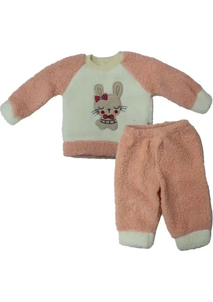 Yavruağzı Tavşanlı Peluş Eşofman Takımı