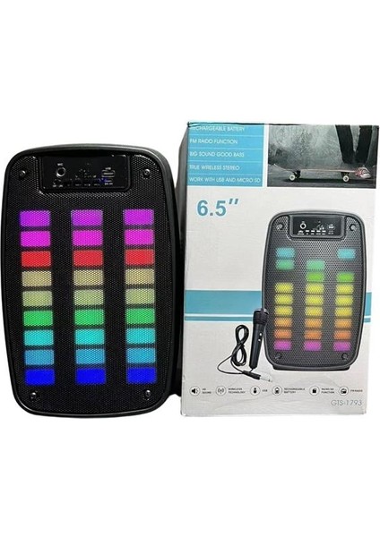 Bluetooth Hoparlör Taşınabilir Şarjlı Işıklı Büyük Boy Yüksek Ses Kalitel - M670R959-K21 fırsatları