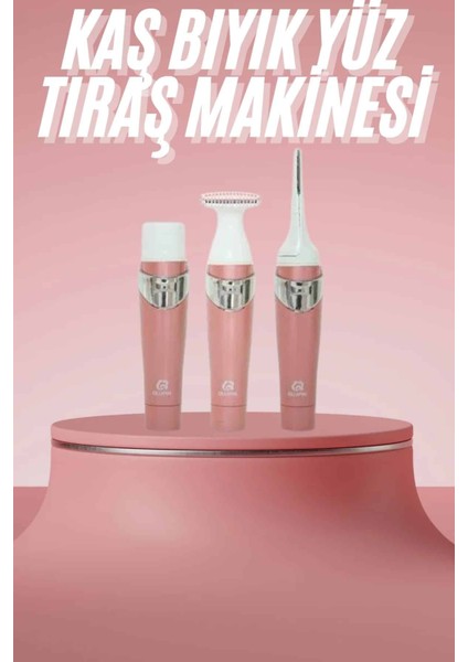 3 Başlıklı Kıl Tüy Temizleyici Epilasyon Aleti Tüm Cilt Tiplerine Uygun - M406B258-N40406