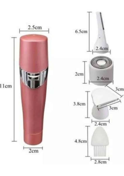 3 Başlıklı Kıl Tüy Temizleyici Epilasyon Aleti Tüm Cilt Tiplerine Uygun - M406B258-N40406 fırsatları