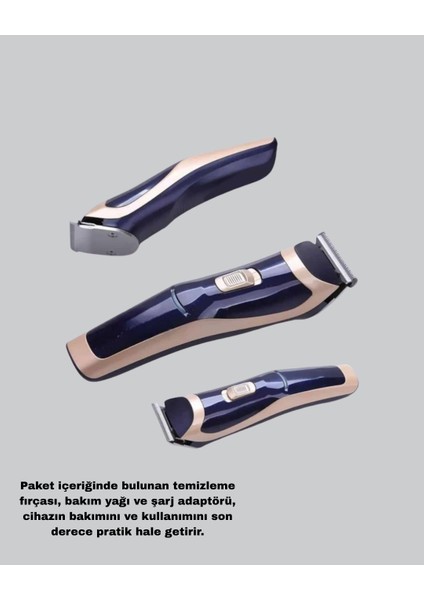 Unisex Şarjlı Saç ve Sakal Tıraş Makinesi – Ayarlanabilir Tarak Başlıkları - T693G036-Z19 fırsatları
