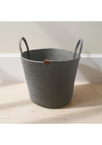 Bebek,çocuk Odası,banyo Hasır Düzenleyici Saklama Kutusu Oyuncak Kirli Sepeti Kulplu Sepet