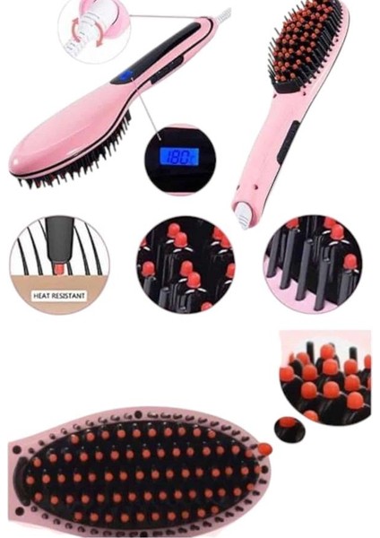 Fön Etkili Saç Düzleştirici Tarak Yıpranma Karşıtı Döner Kablo Isı Ayarlı - M148B670-N05 indirimleri