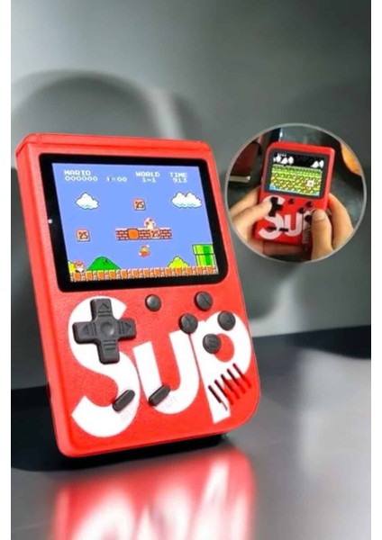 Çocuklara Özel Sup 400 Oyunlu Mini Oyun Konsolu - M096B245-N75096 indirimleri