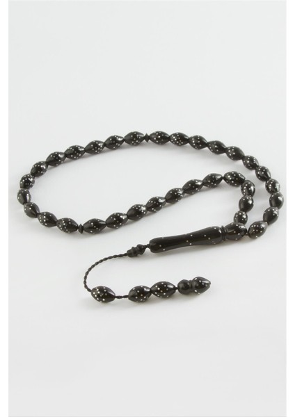 Arpa Kesim Işlemeli Kuka Tesbih 8*10 mm