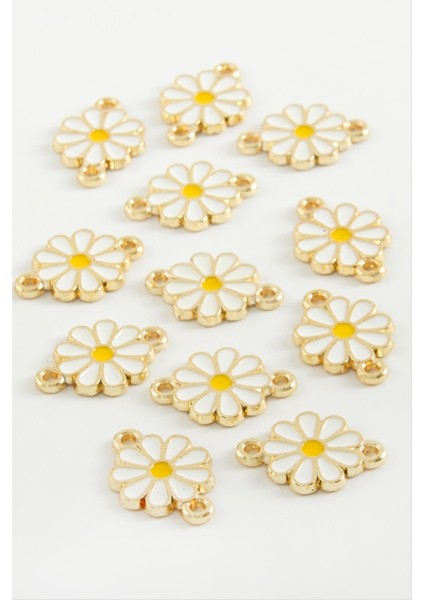 Papatya Çift Kulplu Mineli Bileklik ve Kolye Ucu Aparatı 1 Adet