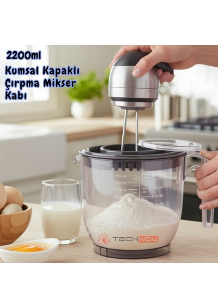Vip Ahmet VP-023 2200ML Kumsal Kapaklı Çırpma Mikser Kabı