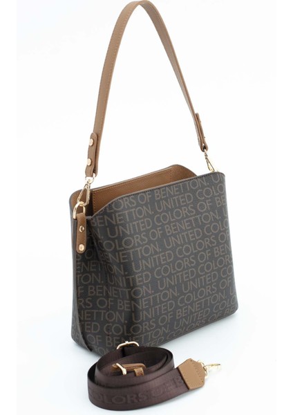 Benetton Kadın Kol Çantası Kahve-Taba BNT1689 fırsatları