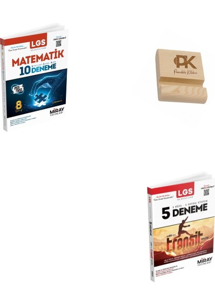 Miray Lgs 8. Sınıf Matematik 10LU Deneme ve Tüm Dersler 5 Sayısal 5 Sözel Deneme + Telefon Standı