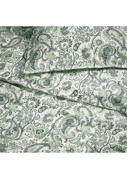 Rodgersıa Tek Kişilik Nevresim Seti Yeşil Beyaz 150 x 200 / 50 x 60 cm fırsatları