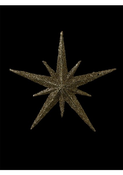 2'li Yılbaşı Ağacı Simli Kutup Yıldızı Süs Altın 11,5 cm fiyatları