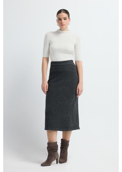 Triko Midi Etek Antrasit 12745306000 fiyatları