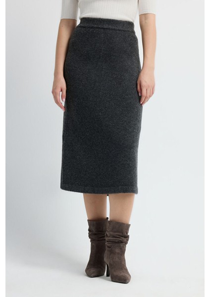 Triko Midi Etek Antrasit 12745306000 modelleri
