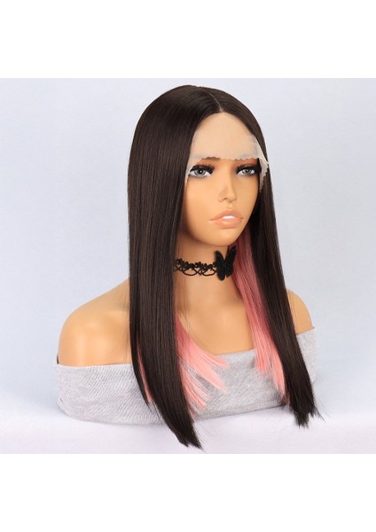 Kahverengi Pembe Işıltılı Tül Peruk fiyatları