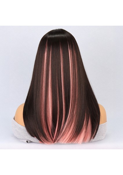 Kahverengi Pembe Işıltılı Tül Peruk fırsatları