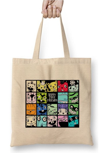 Fliqpy Retro Japanese Flippy Happy Tree Friends 2 Bez Çanta Uzun Saplı