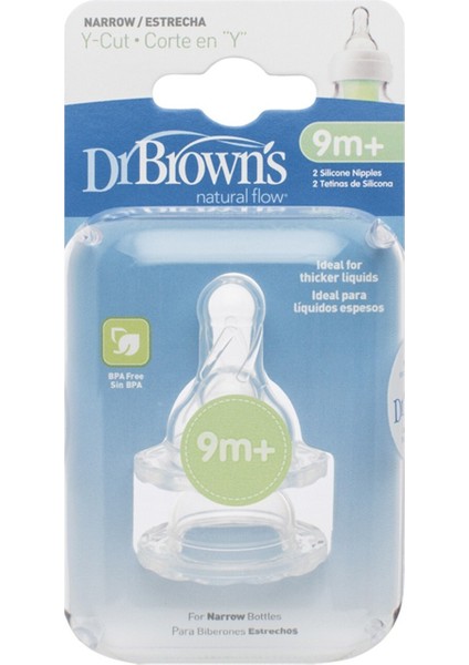 Dr.browns Dar Ağız Y Kesim 2li Silikon Biberon Emziği