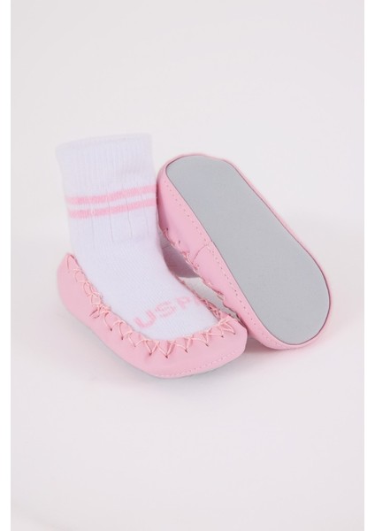 U.s. Polo Assn Çarık Çorap USB2800 Beyaz-Pembe fiyatları