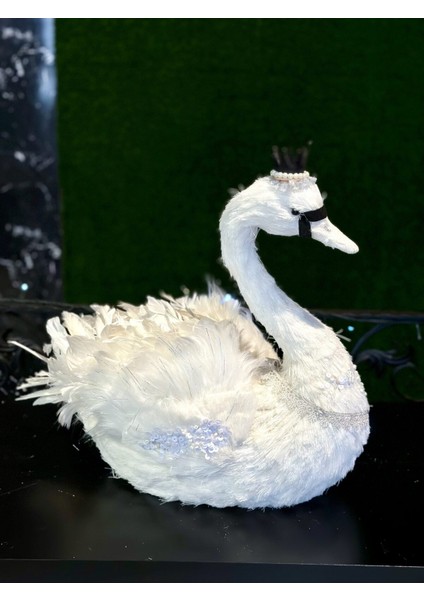 1 Adet Dekoratif Lüks Tasarım Kuğu 46 cm fiyatları