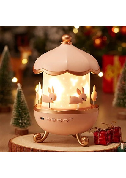 Sevimli Tavşan Projeksiyon Gece Lambası – Masal Gibi Işıklandırma