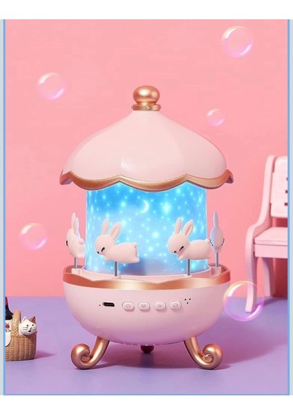 Sevimli Tavşan Projeksiyon Gece Lambası – Masal Gibi Işıklandırma fiyatları