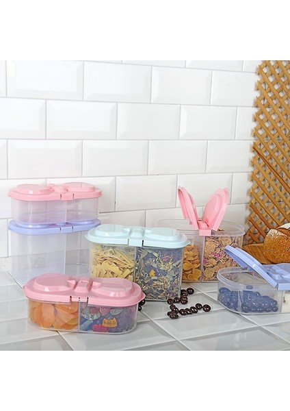 bulurum 2 bölmeli saklama ve erzak kabı 1200 ml