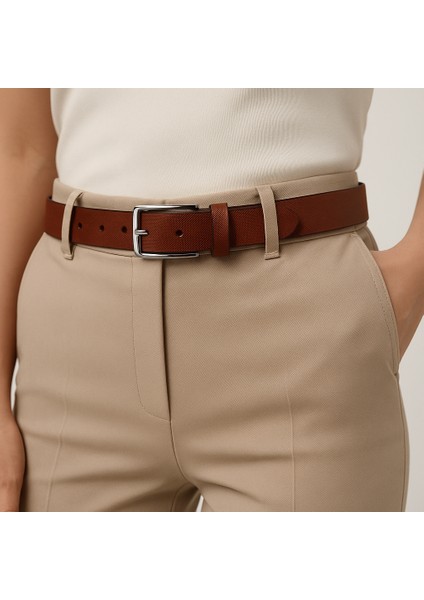Kadın Klasik Suni Deri Kemer – Metal Tokalı Şık Model fiyatları