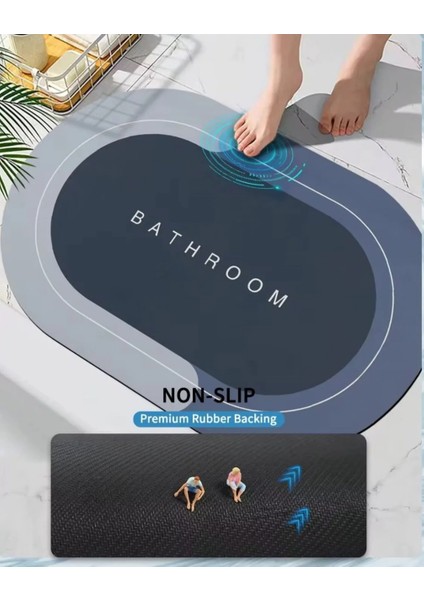 Sihirli Su Emici Kaydırmaz Banyo Duş Önü Paspas modelleri