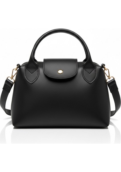 Siyah Kadın Omuz ve El Çantası Küçük Boy