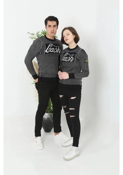 Erkek Bisiklet Yaka Yün Örmeli Triko Kazak - Siyah fiyatları