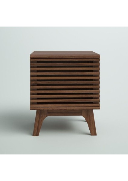 Ahşap Izgara Kapak Modern Komodin fırsatları