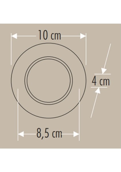 Cata Ct 5257 Beyaz Kasa Zebra LED Spot 6W 3 Renkli modelleri