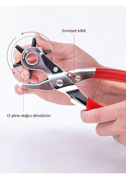 Çok Fonksiyonlu Kemer Delme Pensesi Deri Saat Kayışı Kemer Için Kullanışlı Delik Açma Aracı indirimleri