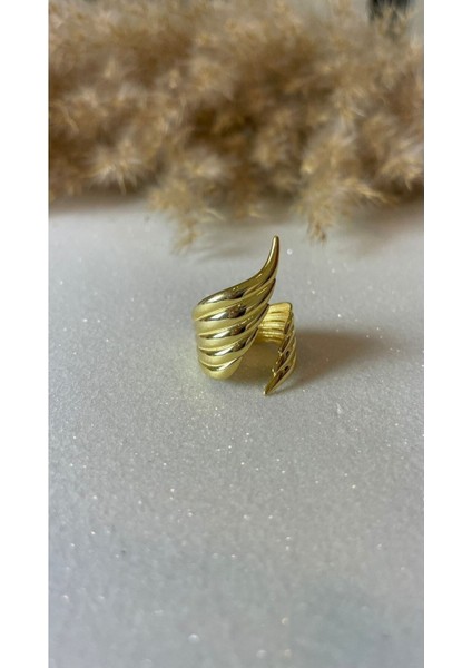 Ayarlanabilir Altın Kaplama Kanat Model 925 Ayar Gümüş Yüzük fiyatları
