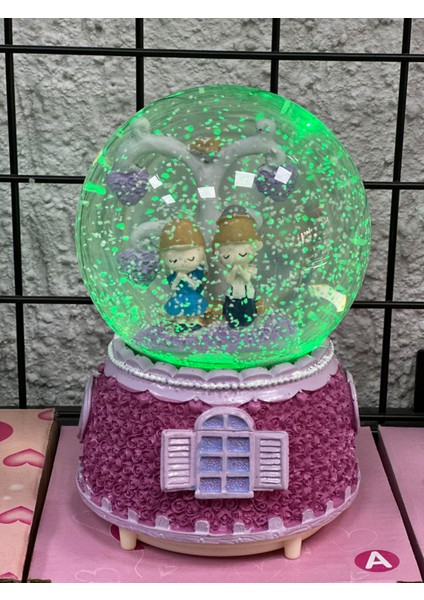Dua Eden Çift Temalı Işıklı Müzikli Kar Püskürtmeli Büyük Boy Pilli Kar Küresi fiyatları