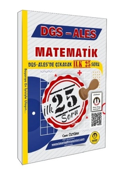 Tasarı Yayınları Dgs Ales Matematik Ilk 25 Çıkacak Soru Çözümlü