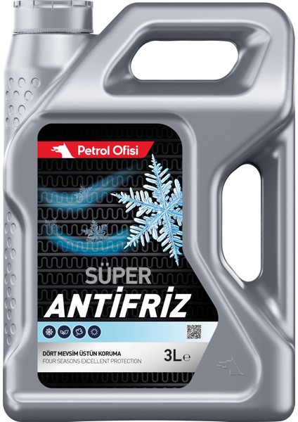 Süper Antifiriz 3 Litre Mavi Antifriz