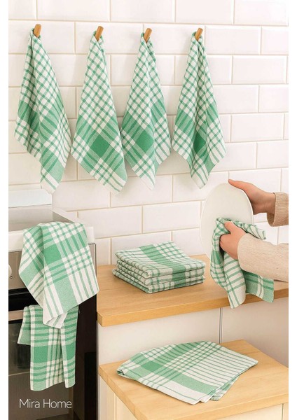 10 Lu Lüks Bulaşık Kurulama Bezi ve Mutfak Peçetesi 50X70 cm Daily Yeşil fiyatları