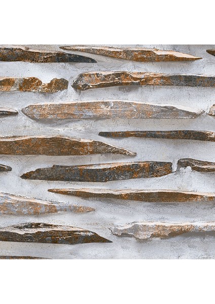 Duvar Kağıdı Renkli Ince Taş Duvar Desenli Silinebilir Tekstil Duvar Kağıdı