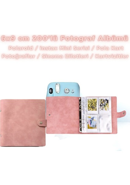 Instax Mini Serisi ALBÜM-200 Fotoğraf Kapasiteli