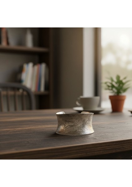 Trendy Gümüş Kaplama Etnik Desenli Geniş Manşet Bileklik | Bohem Kelepçe Bilezik Kadın fırsatları