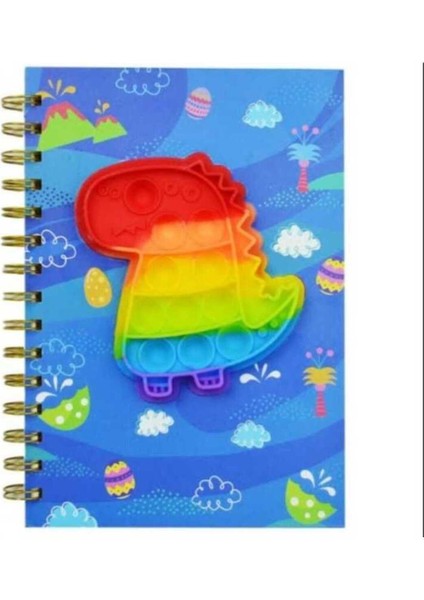 Popit Detaylı A5 Spiralli Not Defteri – Eğlenceli ve Renkli Tasarım fiyatları