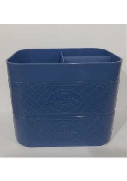 Gri Plastik Masaüstü Organizer 3 Parça