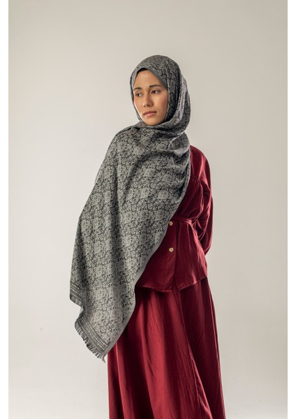 Twilight Stone Desenli Dokuma Pamuk Şal