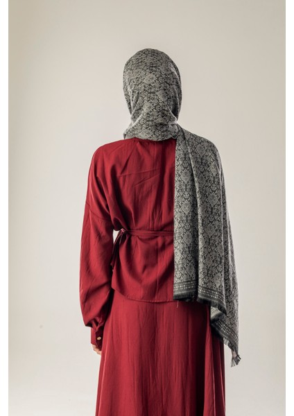 Twilight Stone Desenli Dokuma Pamuk Şal modelleri