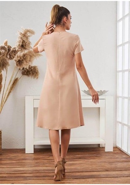 Kadın Keten Elbise - 45649 fırsatları