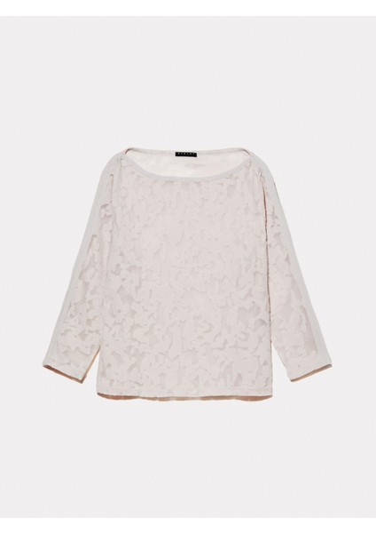 Kayık Yaka Truvakar Kol T-Shirt Kadın Krem T-Shirt - 324A33LZL106O fırsatları