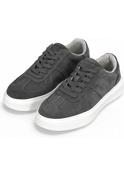 112230226 Jaques 25K Erkek Hakiki Deri Klasik Sneaker Gri Koyu fırsatları